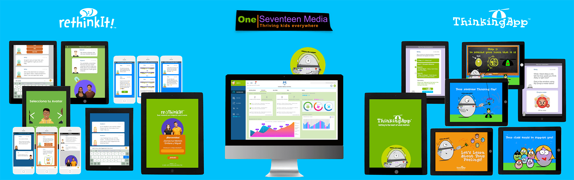 OneSeventeen Media Products Collage